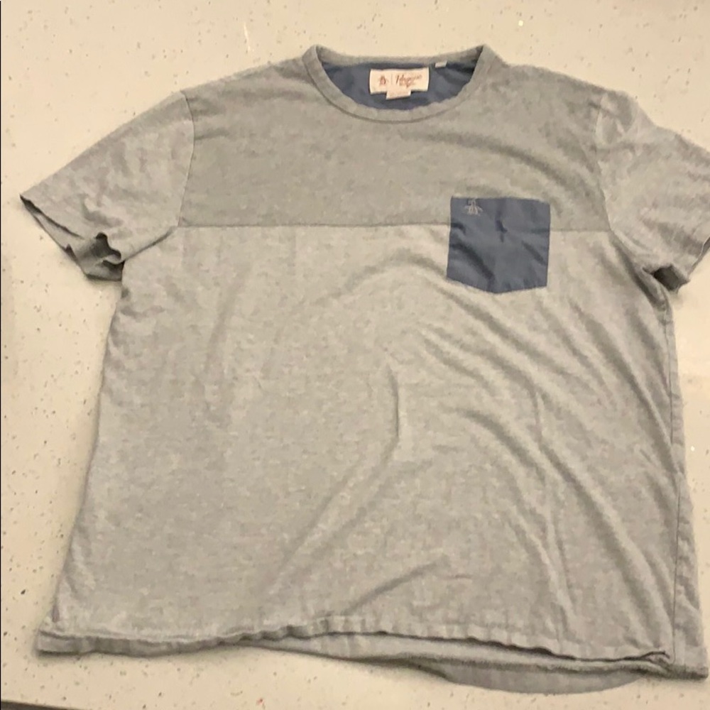 Penguin men’s shirt grey used like nwot